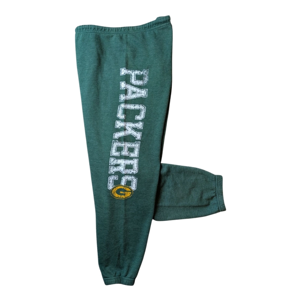 NFL Packers Team Apparel Green Bay Green Cropped Joggers Women's Size Medium